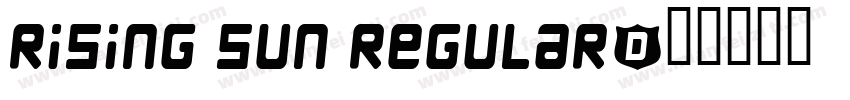 Rising Sun Regular字体转换